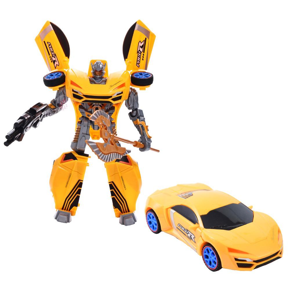 Robô Transformador Amarelo Havan Toys - HBR0372