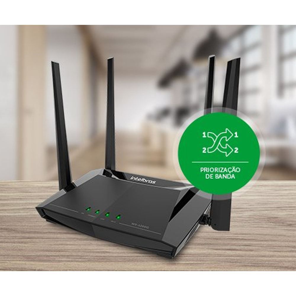 Roteador Gigabat Wi-Force W5-1200G Intelbras - Preto