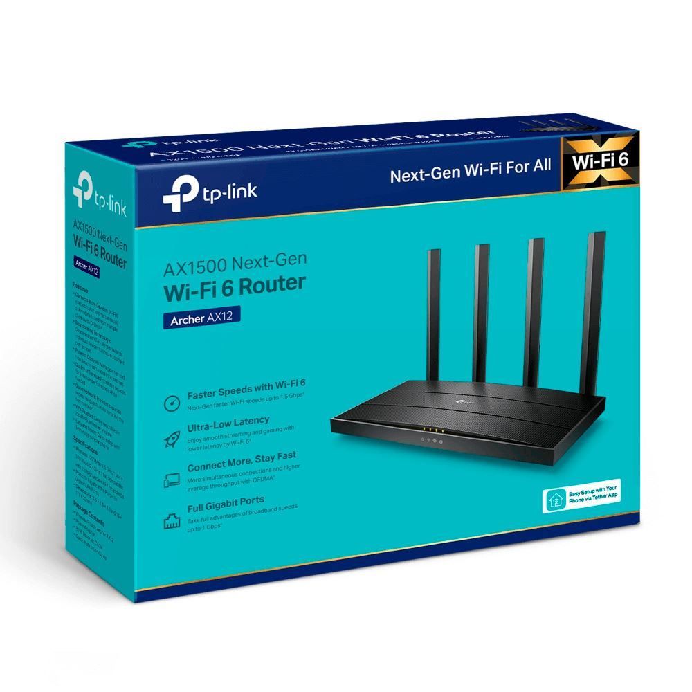 Roteador Wifi 6 Dual Band 2.4/5 Ghz Tp Link Archer Ax1500 - Bivolt