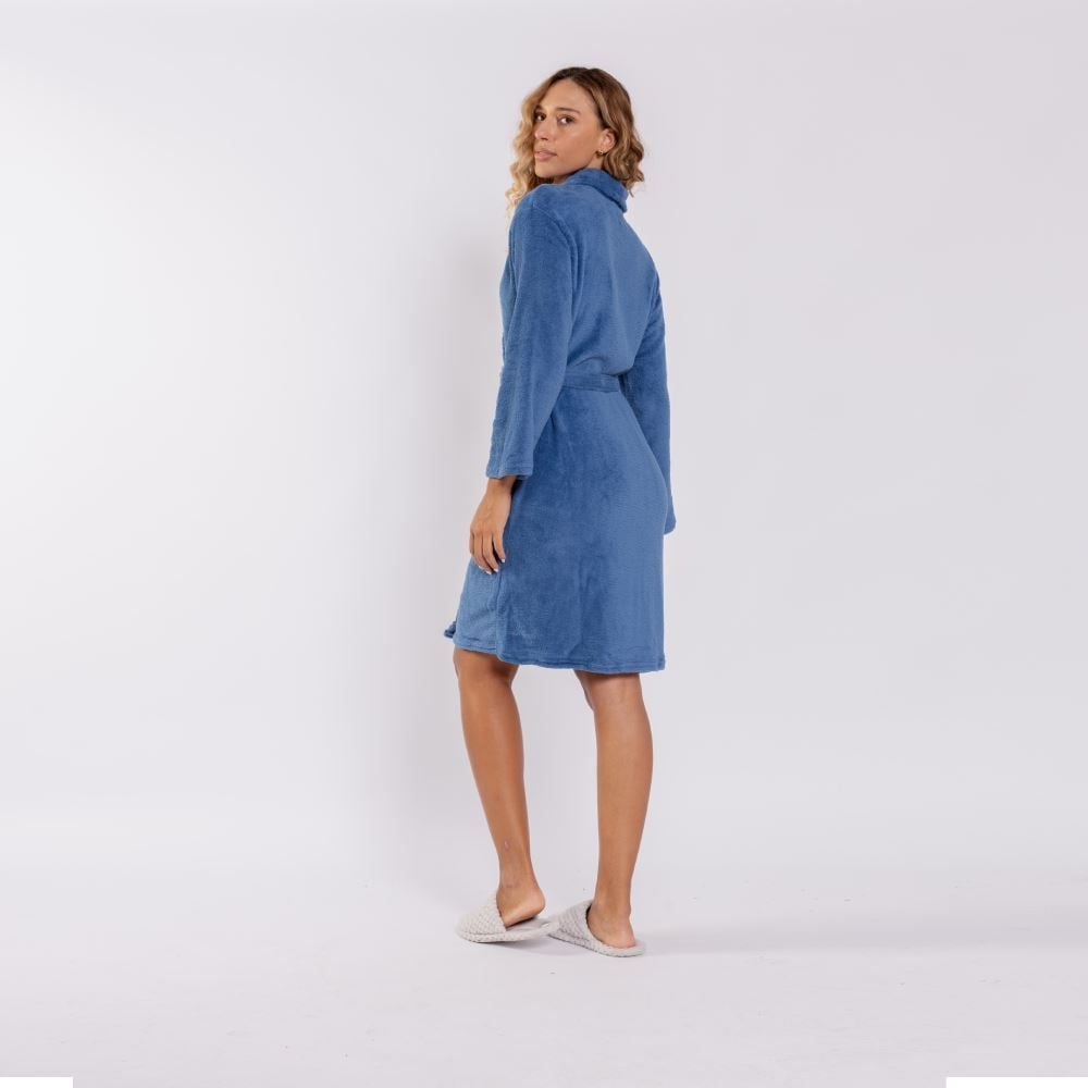 Roupão Adulto Microfibra Gg Havan - Azul Atlântico