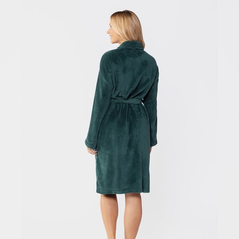 Roupão Adulto Microfibra m Havan - Verde Botânico