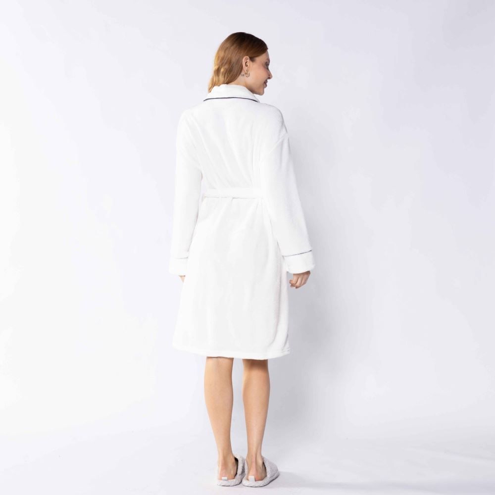 Roupão Adulto M Requinte Havan Casa - Off White