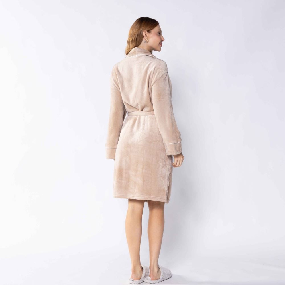 Roupão Adulto M Requinte Havan Casa - Bege