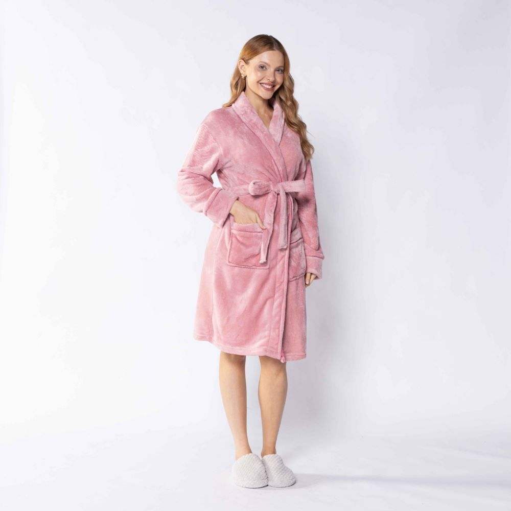 Roupão Adulto M Requinte Havan Casa - Rosa