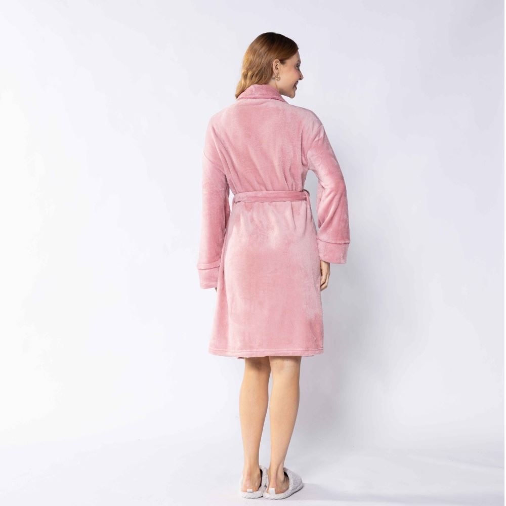 Roupão Adulto M Requinte Havan Casa - Rosa