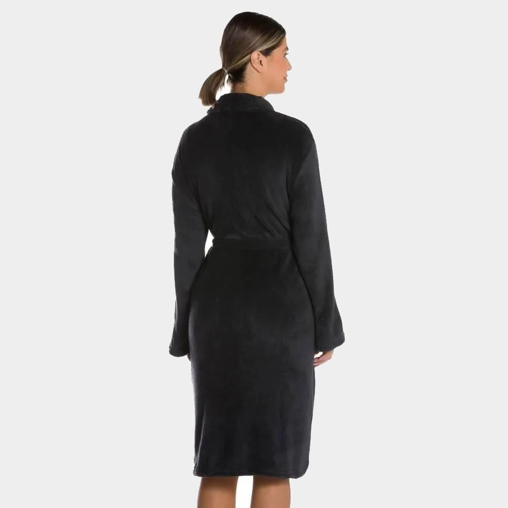 Roupão Adulto P Microfibra Paris Havan Casa - Carbono