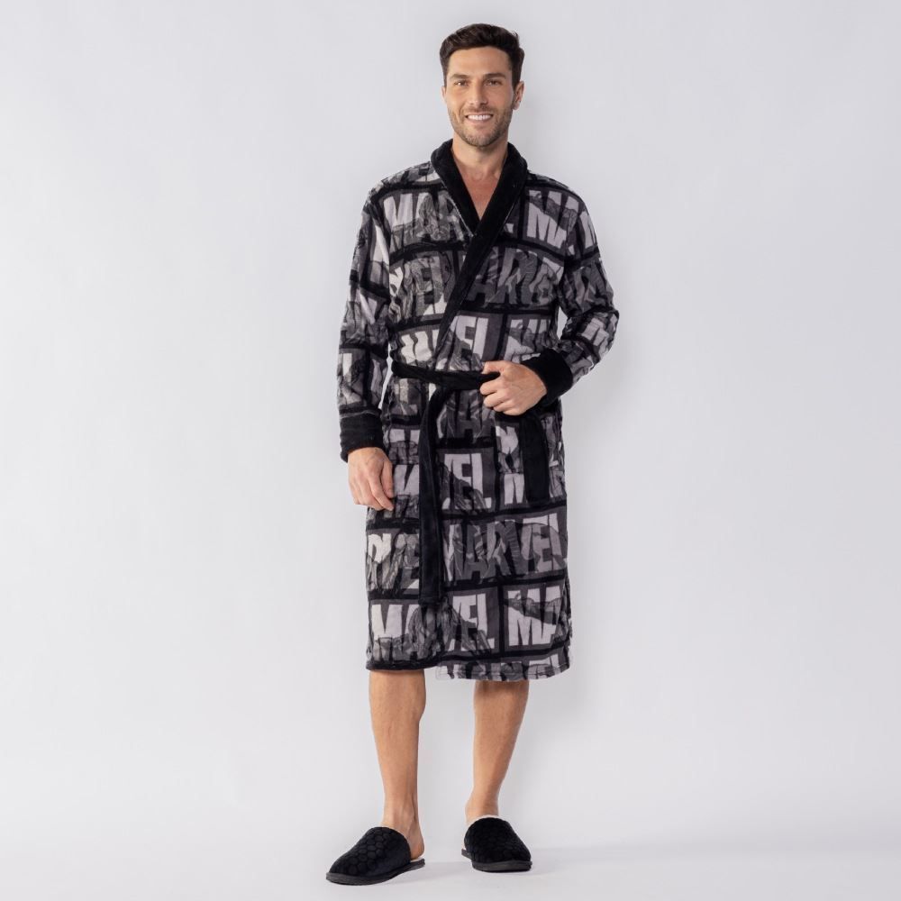 Roupão Adulto Unissex Disney Microfibra Gg - Marvel