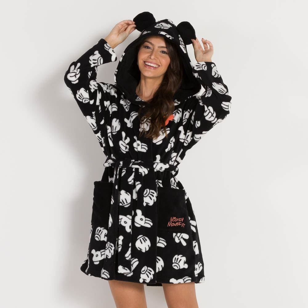 Roupão De Fleece Mickey Stars Disney