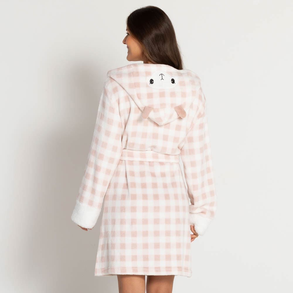 Roupão de Fleece Ovelha Camila Moretti