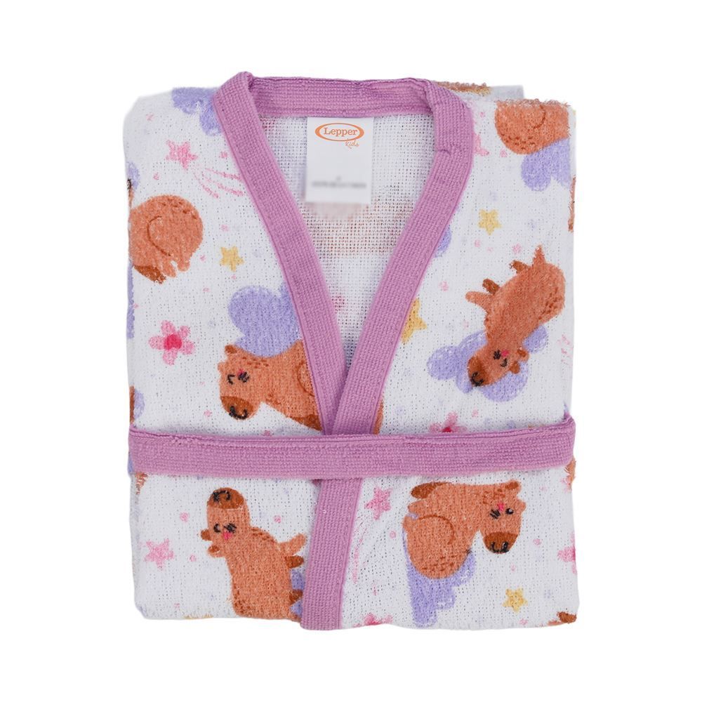 Roupão Infantil G Felpudo Lepper - Capivara