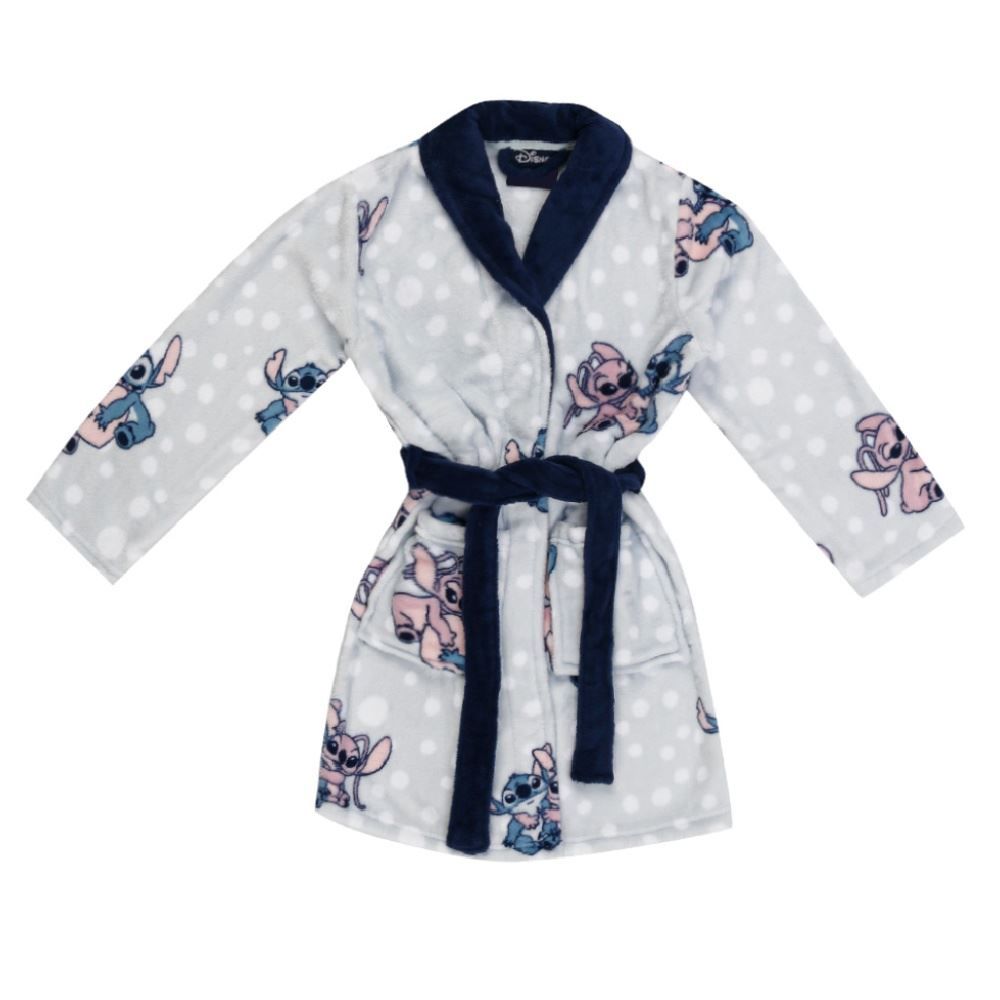 Roupão Infantil G Microfibra Disney - Stitch e Angel