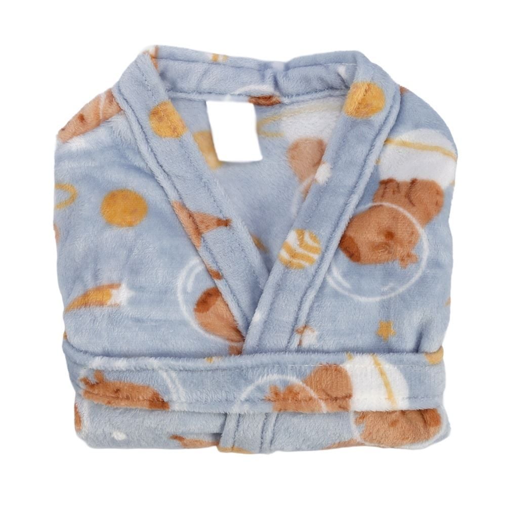 Roupão Infantil G Microfibra Lumini Havan Kids - Capivara Astronauta