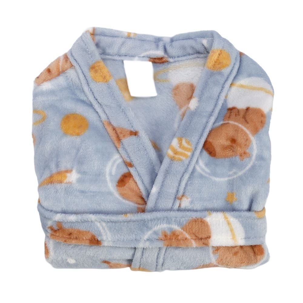 Roupão Infantil G Microfibra Lumini Havan Kids - Capivara Astronauta