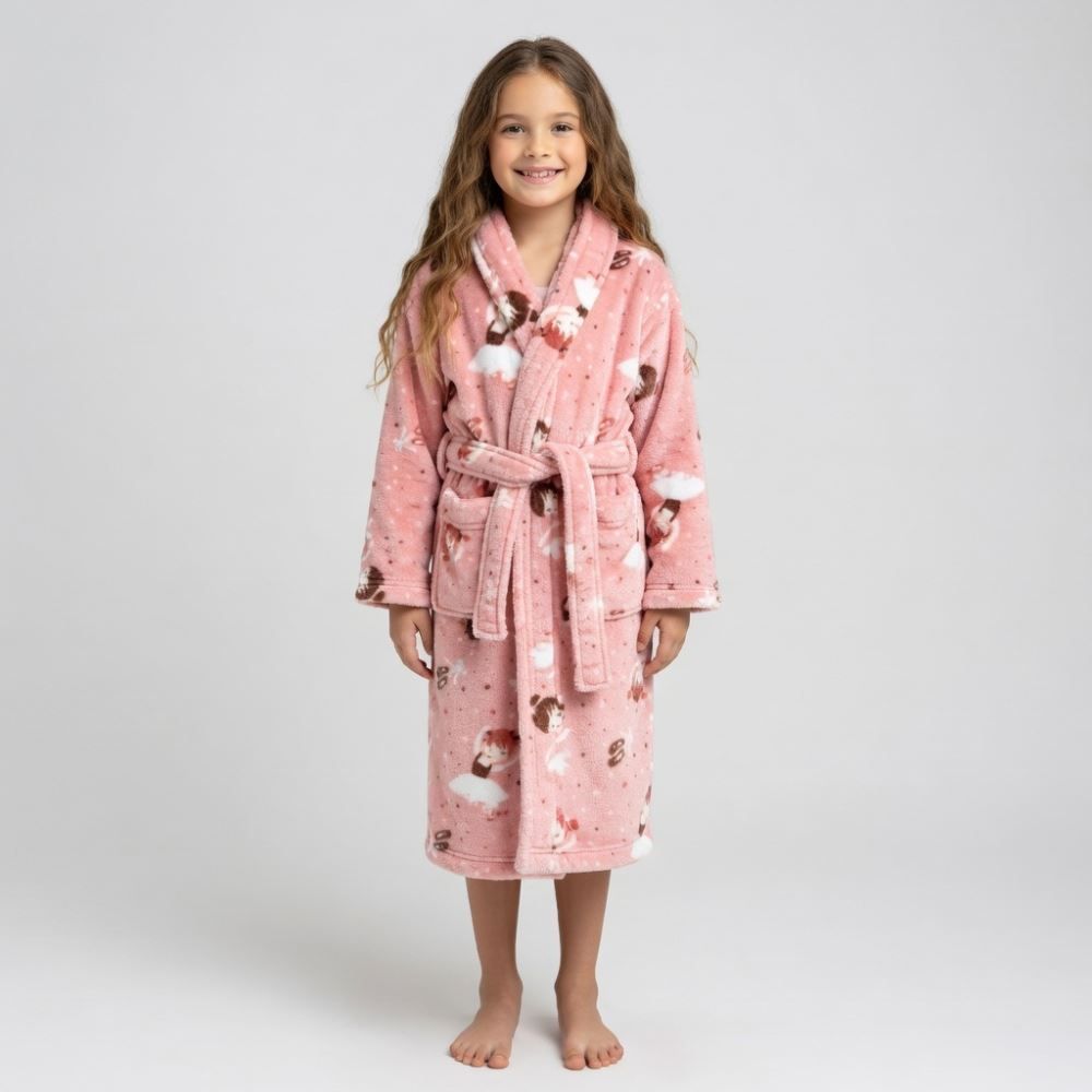 Roupão Infantil G Microfibra Lumini Havan Kids - Bailarina