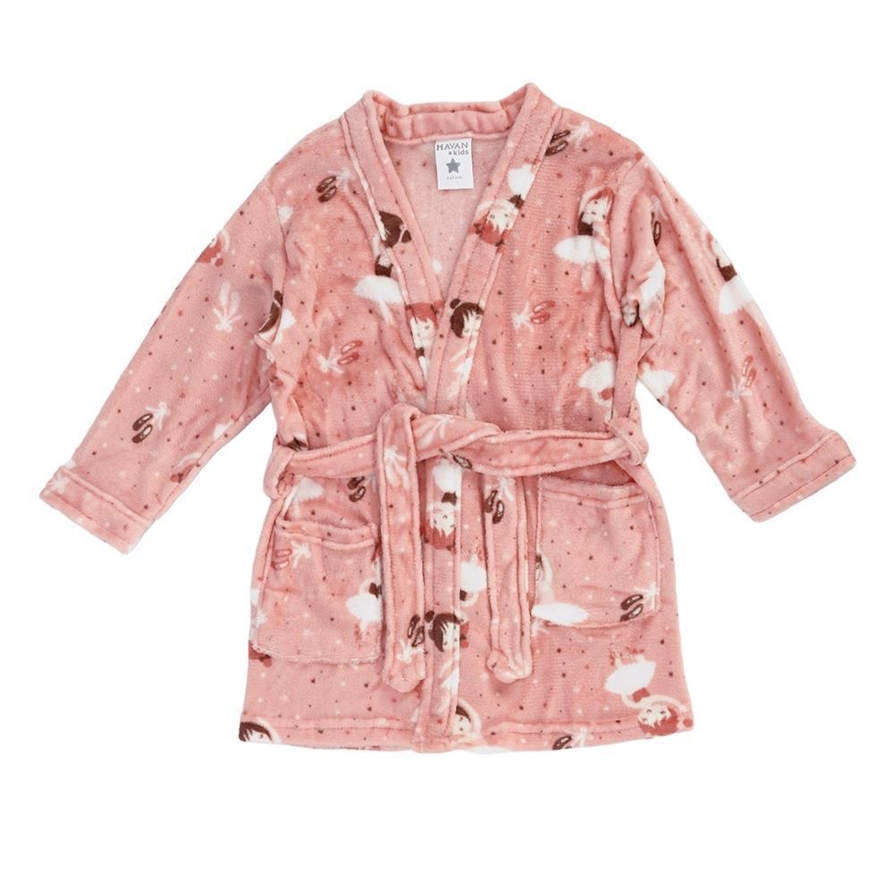 Roupão Infantil G Microfibra Lumini Havan Kids - Bailarina