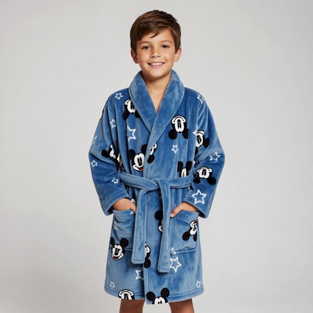Roupão Infantil m Microfibra Disney - Mickey
