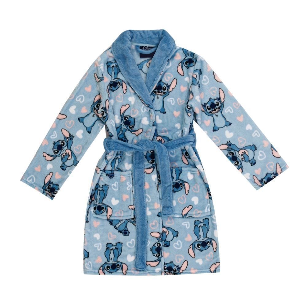 Roupão Infantil m Microfibra Disney - Stitch