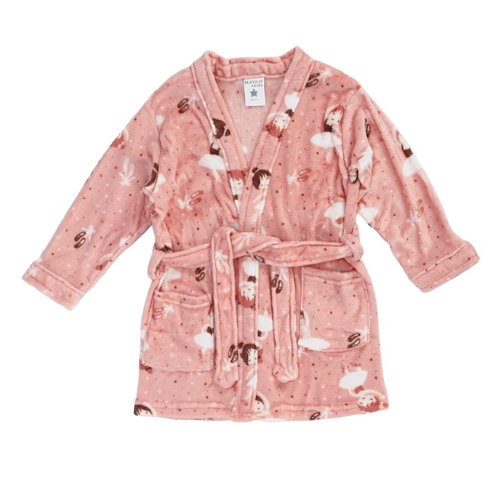 Roupão Infantil m Microfibra Lumini Havan Kids - Bailarina