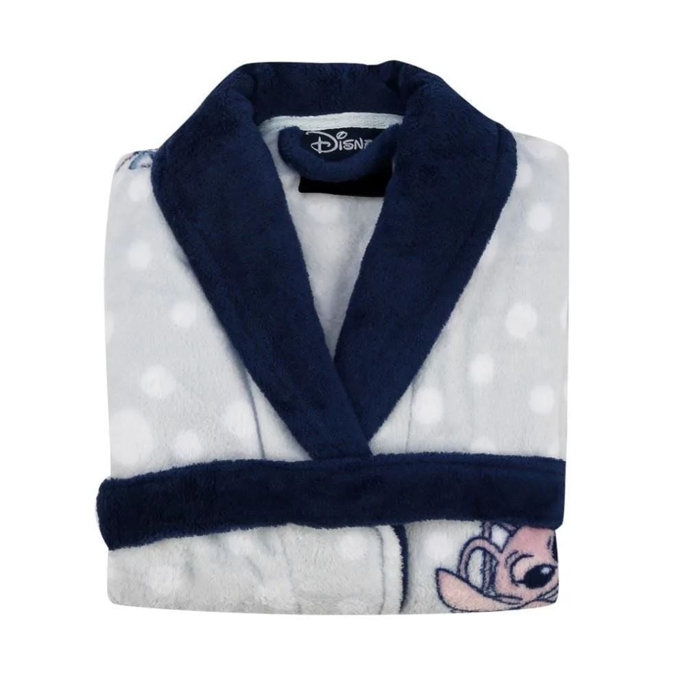 Roupão Infantil P Microfibra Disney - Stitch e Angel