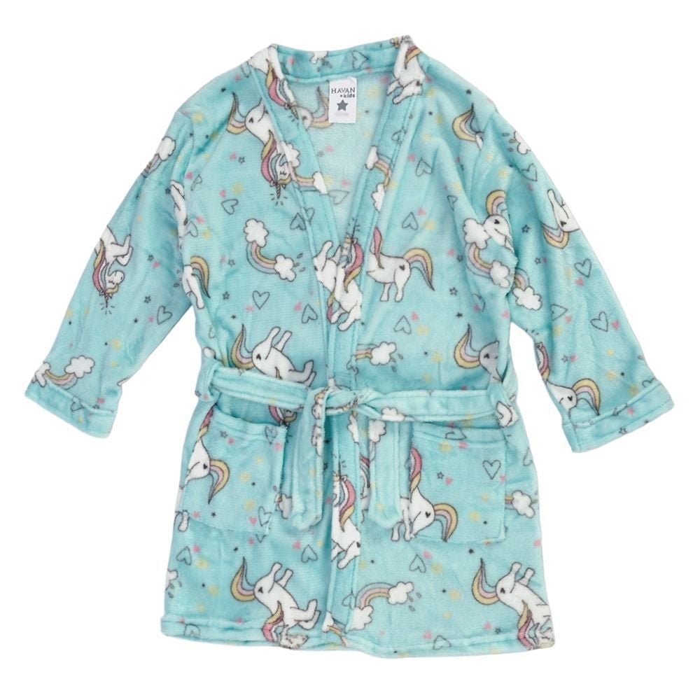 Roupão Infantil P Microfibra Lumini Havan Kids - Unicórnio