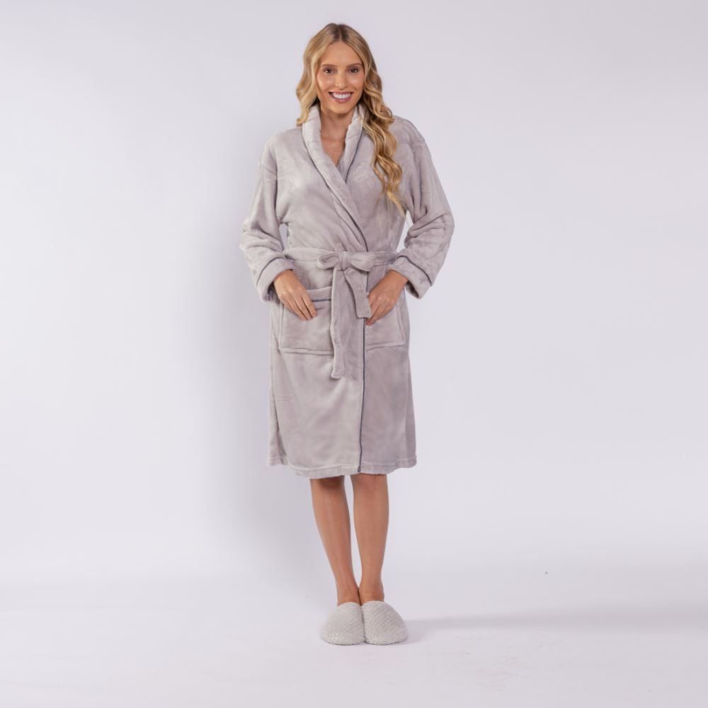 Roupão P Requinte Havan Casa - Cinza