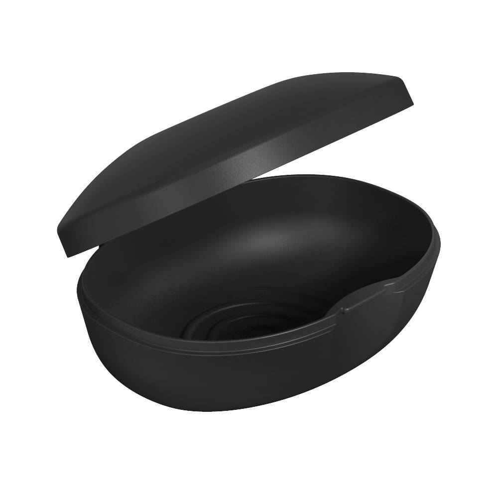 Saboneteira Plástica Soft Ou - Preto