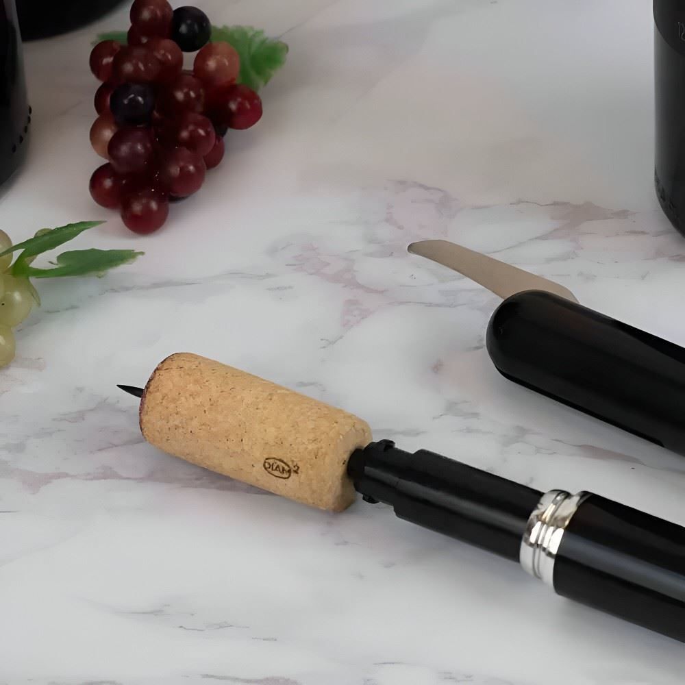 Saca Rolhas Pneumático Top Rio 20,5Cm - Preto