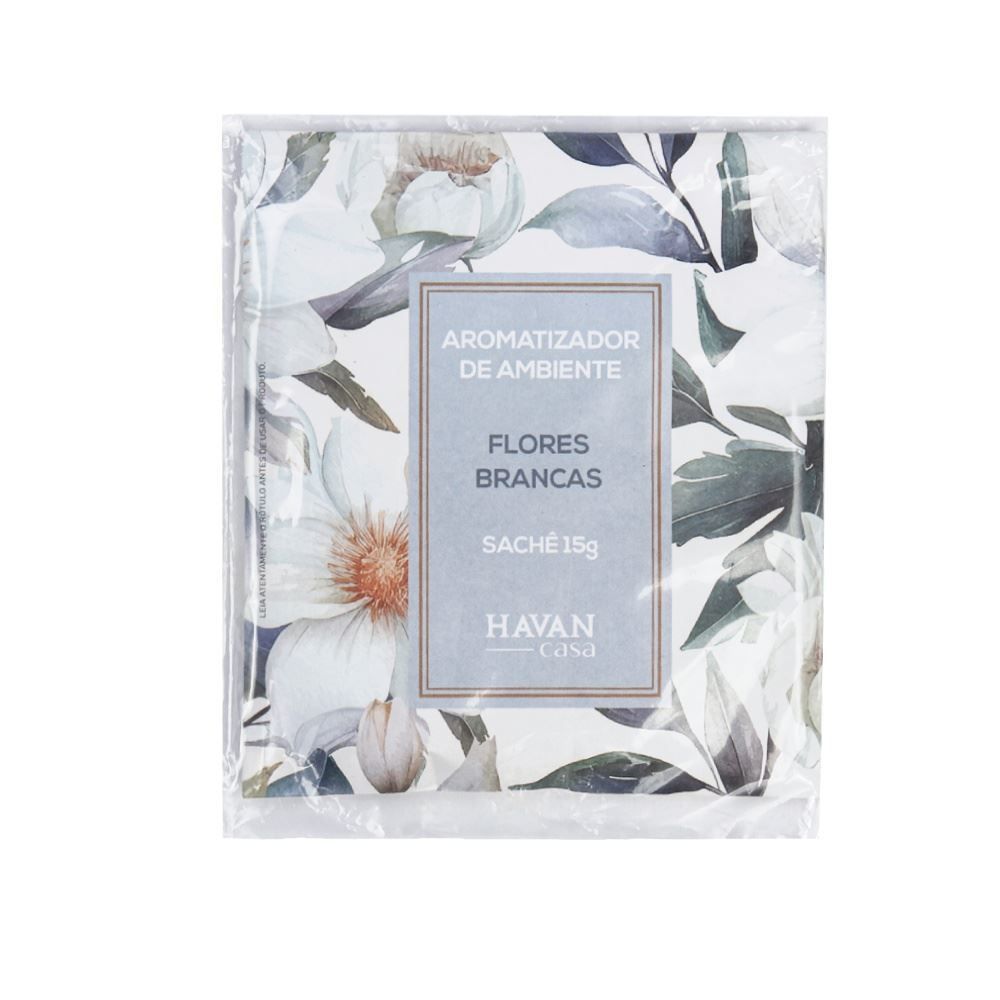 Sachê Aromatizante Evita Mofo 15G Havan Casa - Flores Brancas