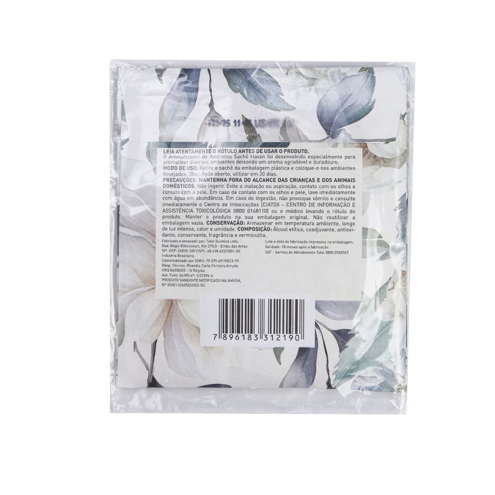 Sachê Aromatizante Evita Mofo 15G Havan Casa - Flores Brancas