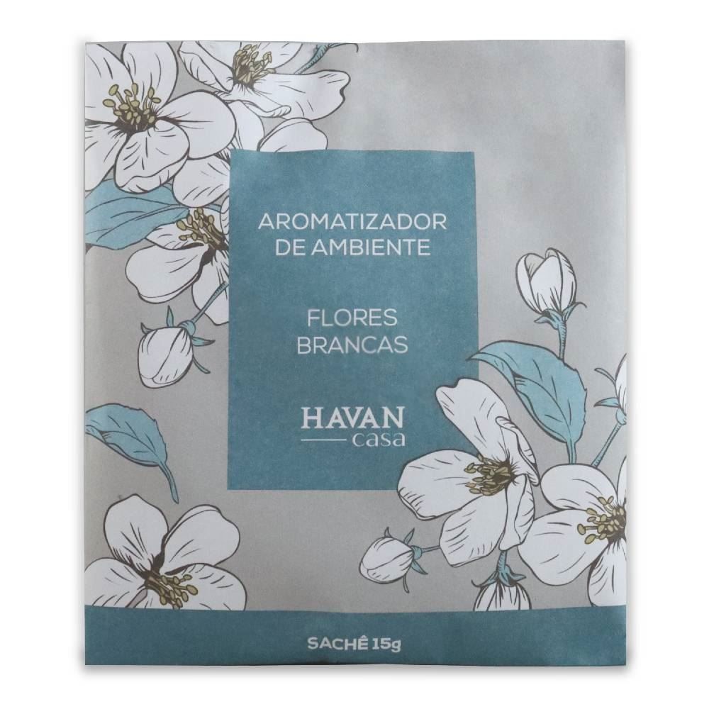 Sachê Aromatizante Evita Mofo 15G Havan Casa - Flores Brancas