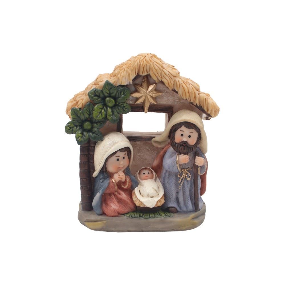 Sagrada Família 3 Figuras Infantil 10 Cm Havan Casa - Colorido