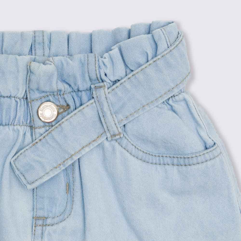Saia 4 a 10 anos Jeans Clochard com Faixa Marmelada