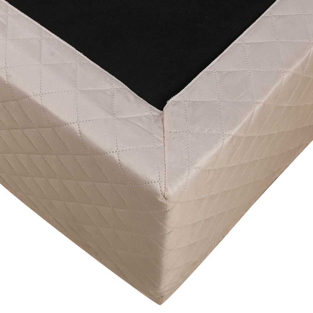 Saia Box Casal Matelada Veste Fácil Havan Casa - Areia