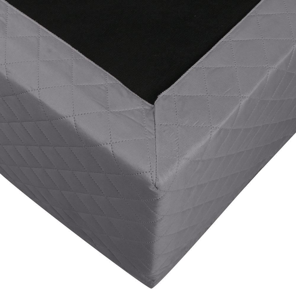 Saia Box Casal Matelada Veste Fácil Havan Casa - Cinza