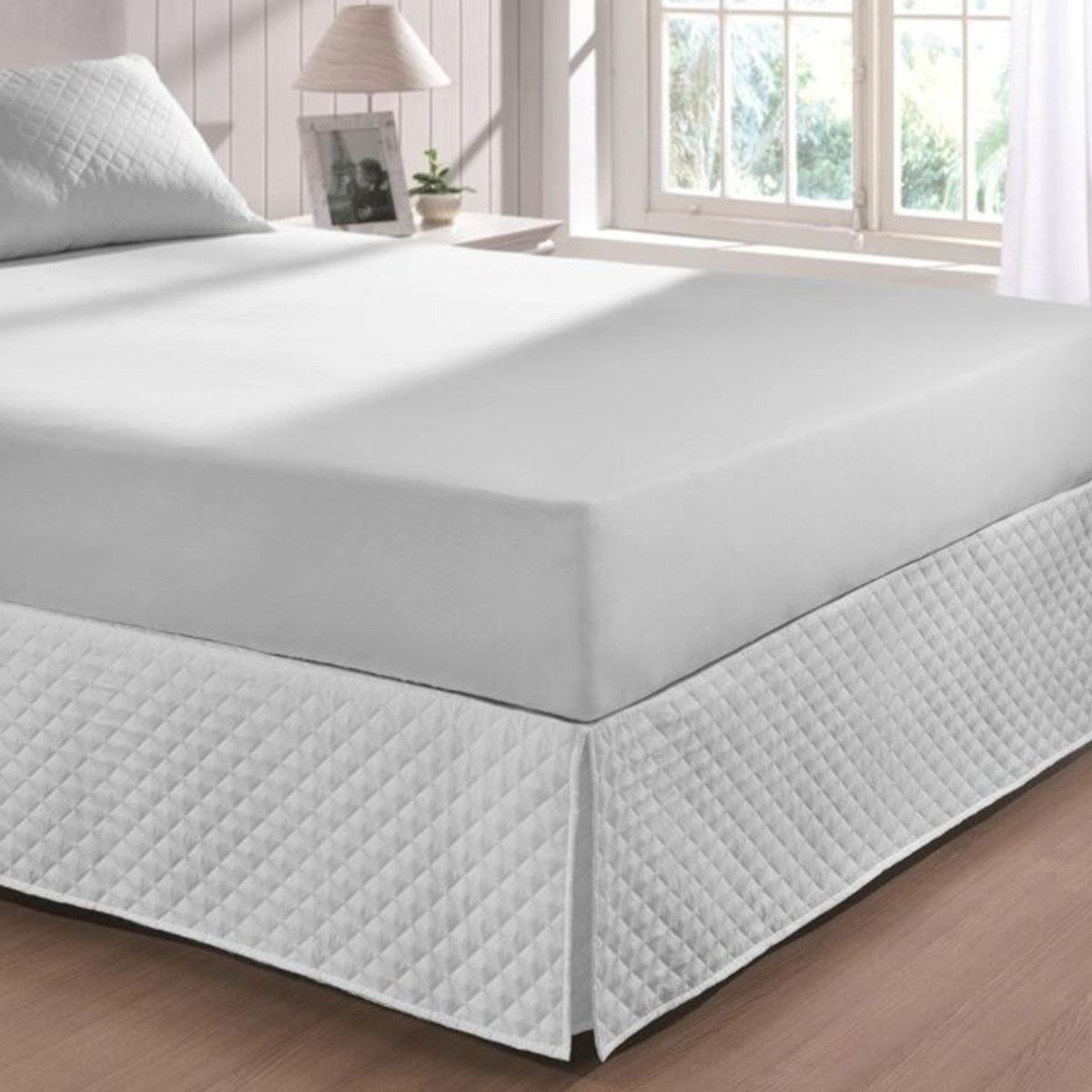 Saia Para Cama Box Queen 1,58X1,98M Havan Casa - BRANCO