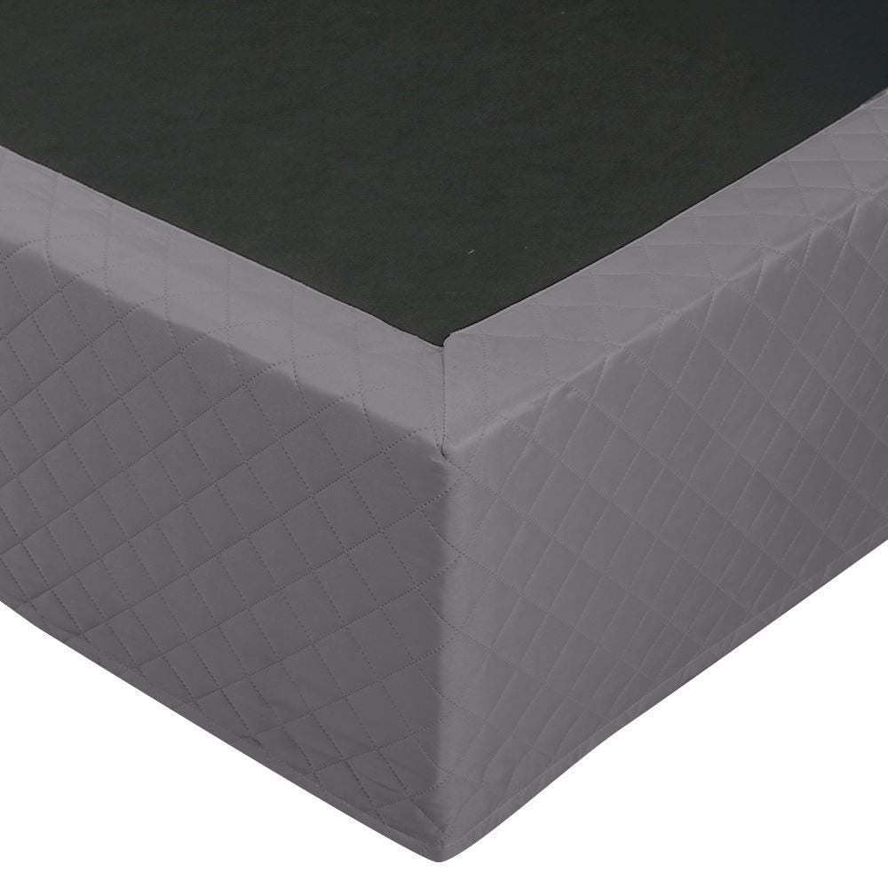 Saia Box Solteiro Matelada Veste Fácil Havan Casa - Cinza