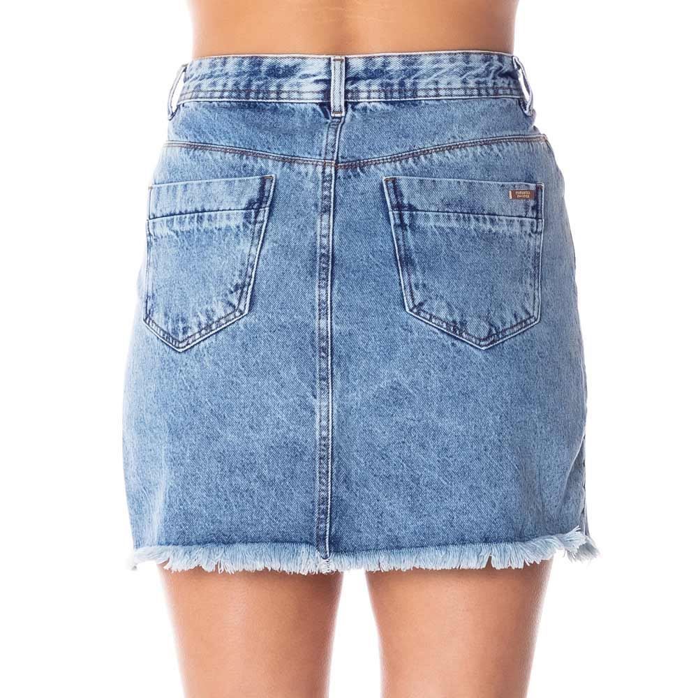 Saia Jeans Barra Desfiada Contatho