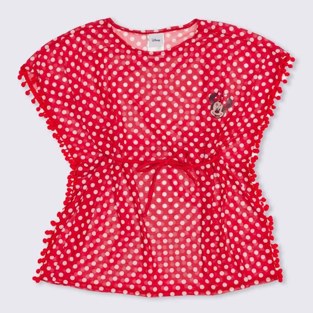 Saída De Praia 4 a 10 Anos Minnie Disney