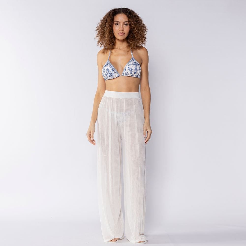 Saída De Praia Calça Pantalona Boby Blues