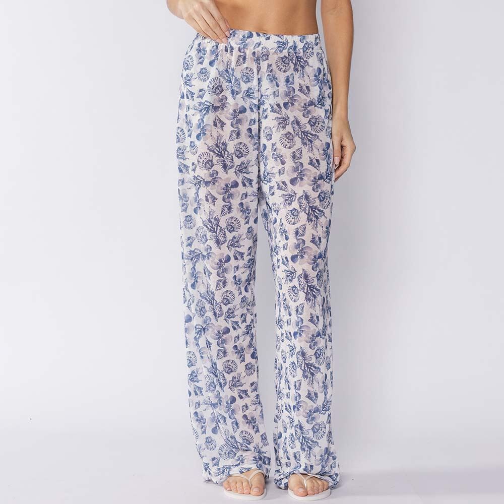 Saída De Praia Calça Pantalona Patricia Foster