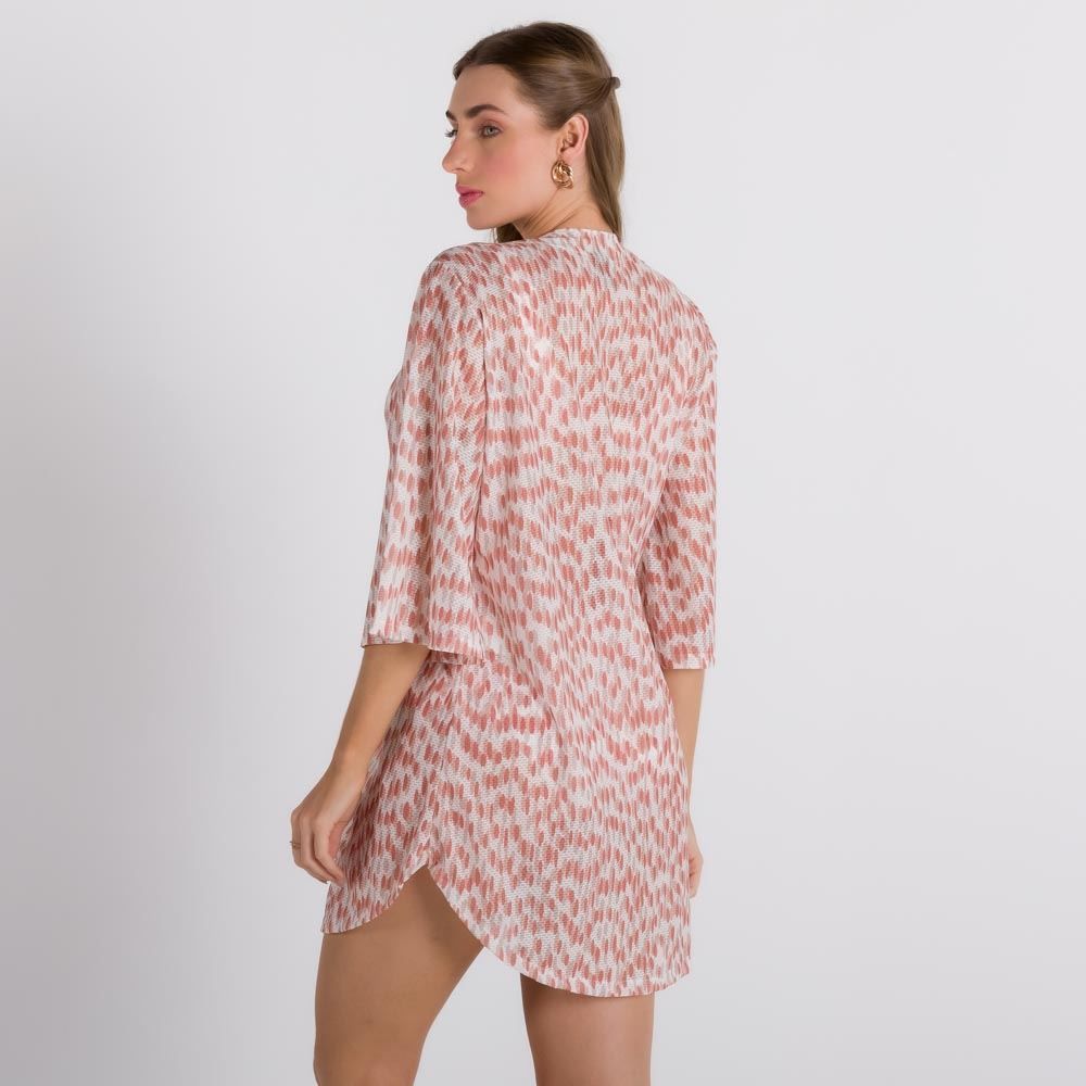 Saída de Praia Chemise Estampada Patrícia Foster