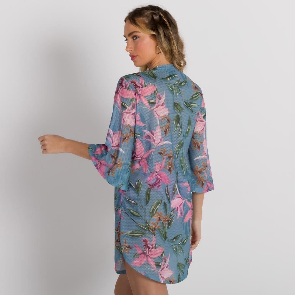 Saída De Praia Estampa Floral Boby Blues