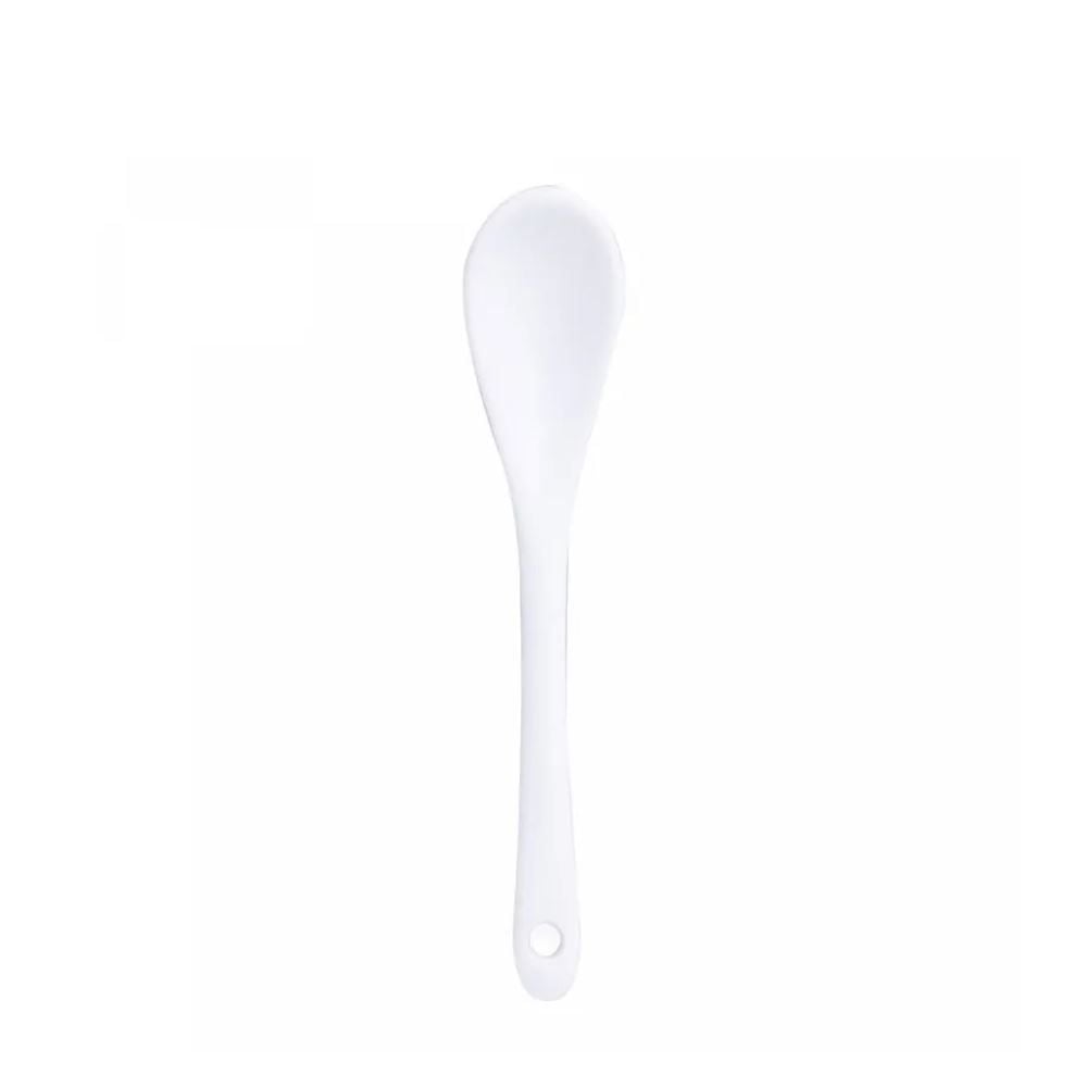 Saleiro Com Colher De Cerâmica E Tampa De Bambu Lyor 340Ml - Branco