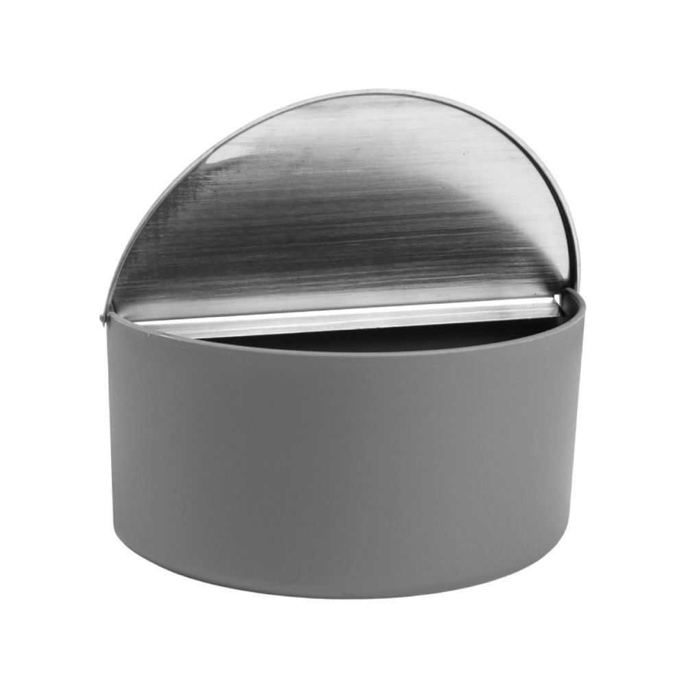 Saleiro Pop Com Tampa De Inox Forma - Cinza