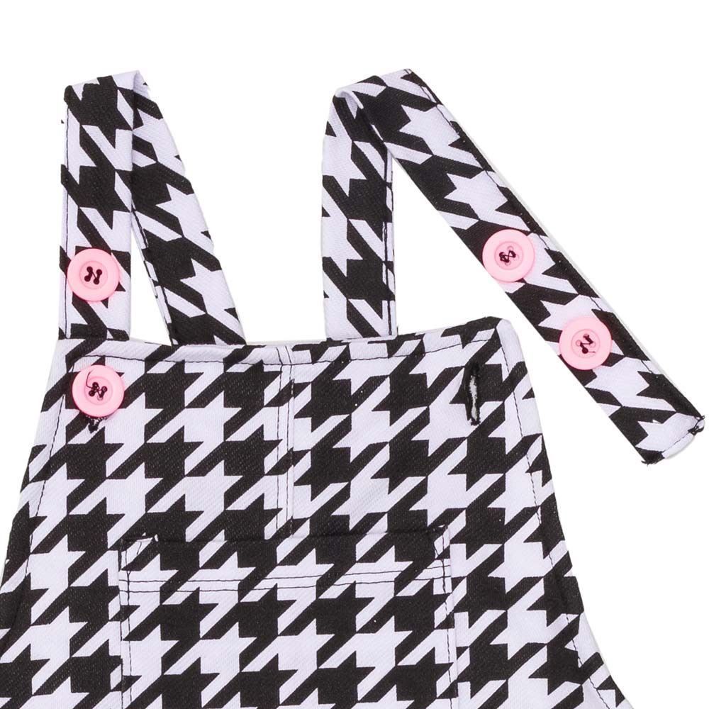 Salopete 4 a 10 anos Stretch Denin + Botões Fakini