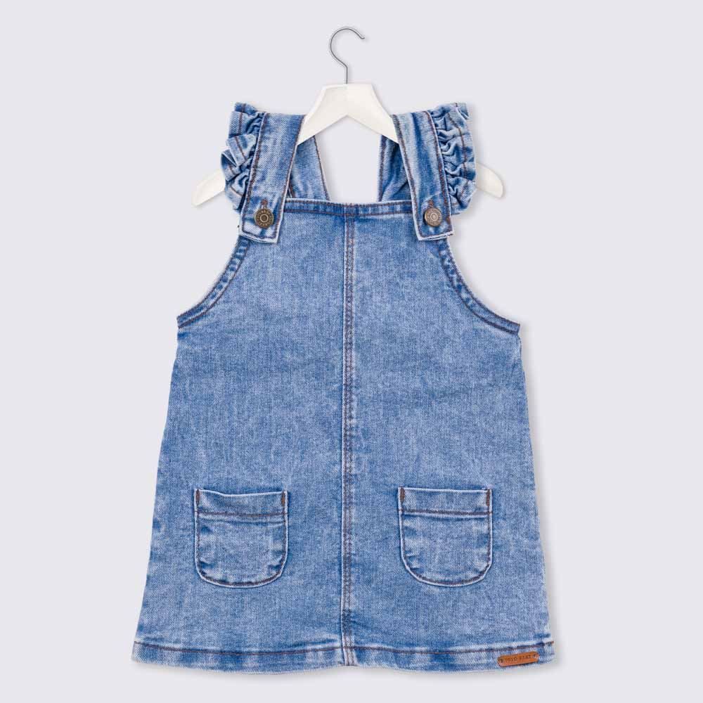 Salopete de Bebê Jeans + Bolsos Yoyo Baby