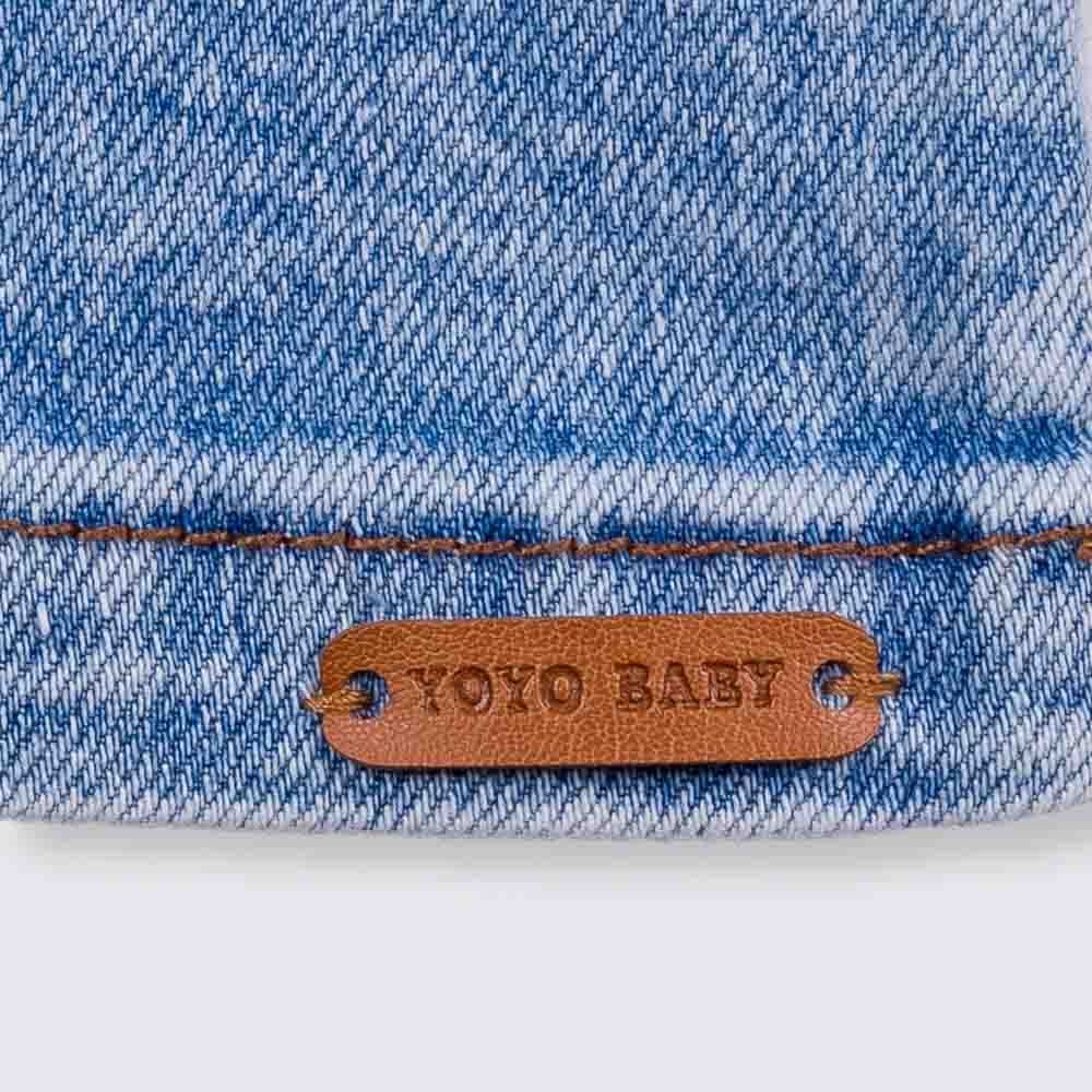 Salopete de Bebê Jeans + Bolsos Yoyo Baby