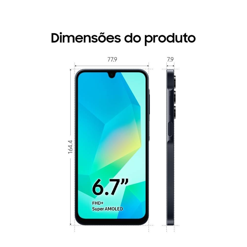 Samsung Galaxy A16 5G 128Gb Tela 6.7 50Mp Nfc Ip54 5000Mah - Cinza
