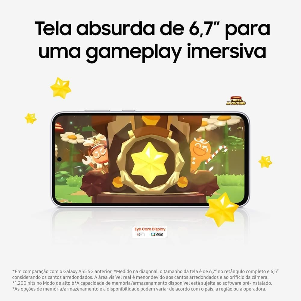 Celular Samsung Galaxy A36 5G 256Gb 8Gb Câmera Tripla - Verde