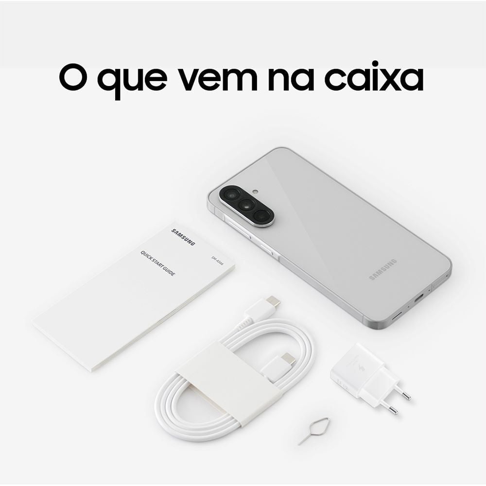 Samsung Galaxy A56 5G, 128 Gb, 8 Gb, Câmera Tripla - CINZA